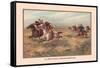 U.S. Army Pursuing Indians, 1876-Arthur Wagner-Framed Stretched Canvas