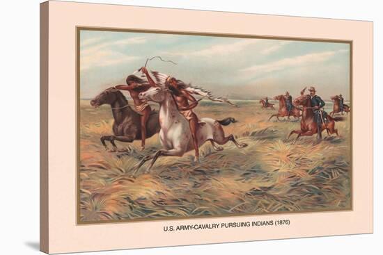 U.S. Army Pursuing Indians, 1876-Arthur Wagner-Stretched Canvas