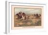 U.S. Army Pursuing Indians, 1876-Arthur Wagner-Framed Art Print