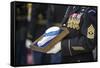 U.S. Army Sergeant Holds the Medal of Honor-null-Framed Stretched Canvas