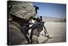 U.S. Army Sniper Pulls Security Using an Mk14 Enhanced Battle Rifle-Stocktrek Images-Stretched Canvas