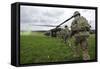 U.S. Army Soldiers Board a Uh-60 Black Hawk Helicopter-null-Framed Stretched Canvas