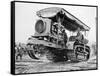 U.S. Army Soldiers Driving Tractor-William Fox-Framed Stretched Canvas