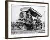 U.S. Army Soldiers Driving Tractor-William Fox-Framed Photographic Print