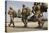 U.S. Army Soldiers Make their Way to a C-130 Hercules-null-Stretched Canvas