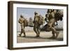 U.S. Army Soldiers Make their Way to a C-130 Hercules-null-Framed Photographic Print