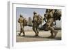 U.S. Army Soldiers Make their Way to a C-130 Hercules-null-Framed Photographic Print