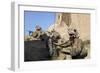 U.S. Army Specialist Conducts a Radio Check in Afghanistan-null-Framed Photographic Print