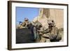 U.S. Army Specialist Conducts a Radio Check in Afghanistan-null-Framed Photographic Print