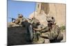 U.S. Army Specialist Conducts a Radio Check in Afghanistan-null-Mounted Photographic Print