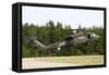 U.S. Army Uh-60L Blackhawk Helicopter Landing at Florida Airport-null-Framed Stretched Canvas