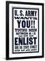 U.S. Army Wants You!!-null-Framed Art Print