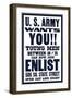 U.S. Army Wants You!!-null-Framed Art Print