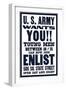 U.S. Army Wants You!!-null-Framed Art Print