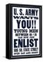 U.S. Army Wants You!!-null-Framed Stretched Canvas