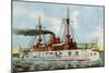 U.S. Battleship "Texas," Circa 1900-null-Mounted Giclee Print