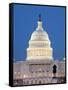 U.S. Capitol And Reflecting Pool at Night, Washington D.C., USA-Merrill Images-Framed Stretched Canvas