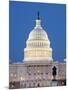 U.S. Capitol And Reflecting Pool at Night, Washington D.C., USA-Merrill Images-Mounted Photographic Print