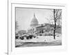 U. S. Capitol in Winter-A.F. Nieman-Framed Photographic Print