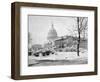 U. S. Capitol in Winter-A.F. Nieman-Framed Photographic Print