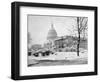 U. S. Capitol in Winter-A.F. Nieman-Framed Photographic Print