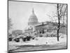 U. S. Capitol in Winter-A.F. Nieman-Mounted Photographic Print