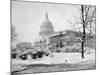 U. S. Capitol in Winter-A.F. Nieman-Mounted Photographic Print