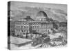 U. S. Capitol under Construction-null-Stretched Canvas