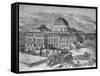 U. S. Capitol under Construction-null-Framed Stretched Canvas