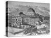 U. S. Capitol under Construction-null-Stretched Canvas