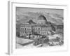 U. S. Capitol under Construction-null-Framed Photographic Print