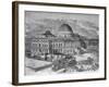 U. S. Capitol under Construction-null-Framed Photographic Print