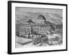 U. S. Capitol under Construction-null-Framed Photographic Print