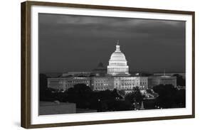 U.S. Capitol, Washington, D.C. Number 2 - B&W-Carol Highsmith-Framed Art Print