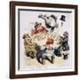 U.S. Cartoon: Businessman-C. Jay Taylor-Framed Giclee Print