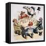 U.S. Cartoon: Businessman-C. Jay Taylor-Framed Stretched Canvas