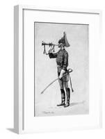 U.S Cavalry Bugler-Frederick Remington-Framed Art Print