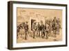 U.S. Cavalry Hunting Garza Men on the Rio Grande, C.1892 (W/C on Paper)-Frederic Remington-Framed Giclee Print