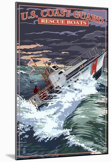 U.S. Coast Guard - 44 Foot Motor Life Boat-null-Mounted Poster