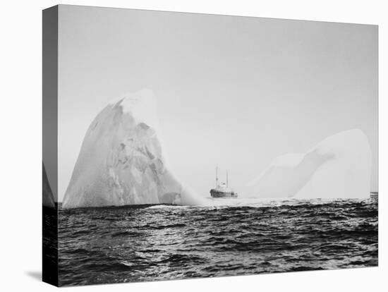 U.S. Coast Guard Patrolling Icebergs-Philip Gendreau-Stretched Canvas