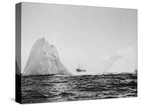 U.S. Coast Guard Patrolling Icebergs-Philip Gendreau-Stretched Canvas
