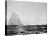 U.S. Coast Guard Patrolling Icebergs-Philip Gendreau-Stretched Canvas