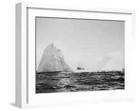 U.S. Coast Guard Patrolling Icebergs-Philip Gendreau-Framed Photographic Print