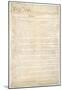 U.S. Constitution (First Page) Art Poster Print-null-Mounted Poster
