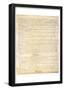 U.S. Constitution Page 3 Art Poster Print-null-Framed Poster