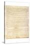 U.S. Constitution Page 3 Art Poster Print-null-Stretched Canvas