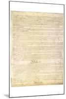 U.S. Constitution Page 3 Art Poster Print-null-Mounted Poster