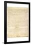 U.S. Constitution Page 3 Art Poster Print-null-Framed Poster