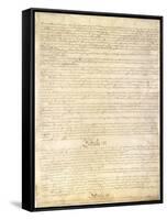 U.S. Constitution Page 3 Plastic Sign-null-Framed Stretched Canvas