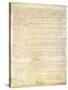 U.S. Constitution Page 3 Plastic Sign-null-Stretched Canvas